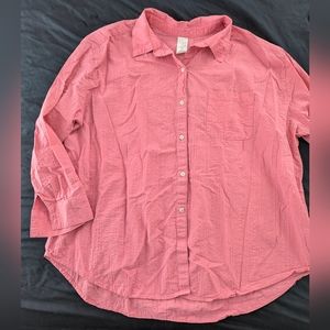 Time And Tru Double Cloth Shirt
